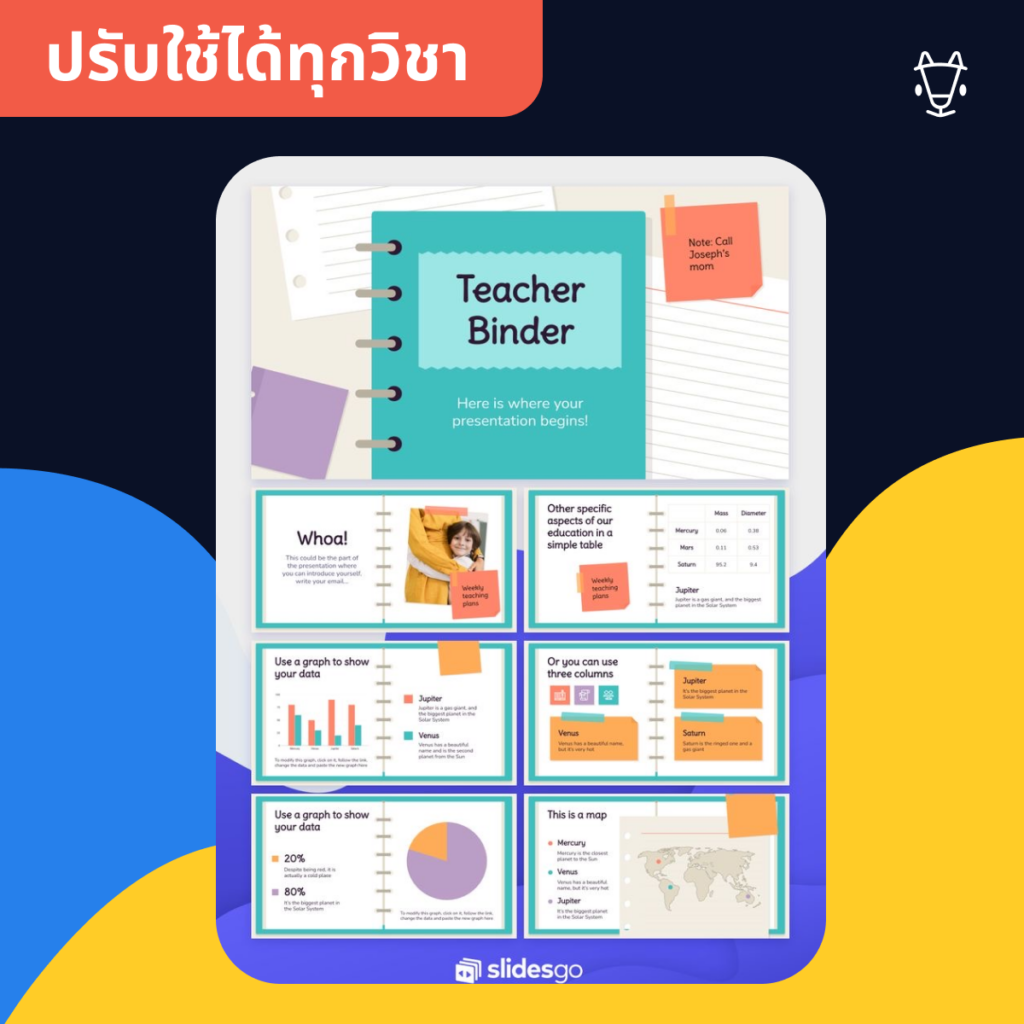 แจกฟรี เทมเพลตสไลด์ เชื่อมกับ Google Slide และ Powerpoint ได้เลยมีมากกว่า 40+ แบบที่คัดมาให้ครูแล้ว